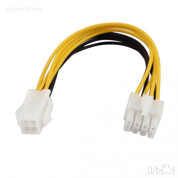 Преходник от 4-пина към 8-пина захранване Digital One SP00365 20см 4/8 power cable, снимка 1