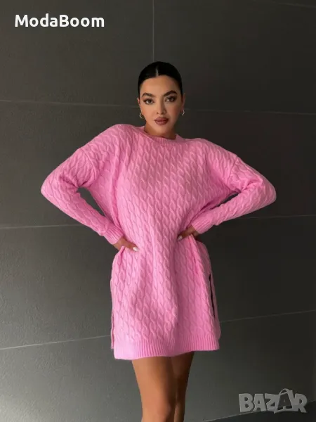 Розова дамска рокля , снимка 1