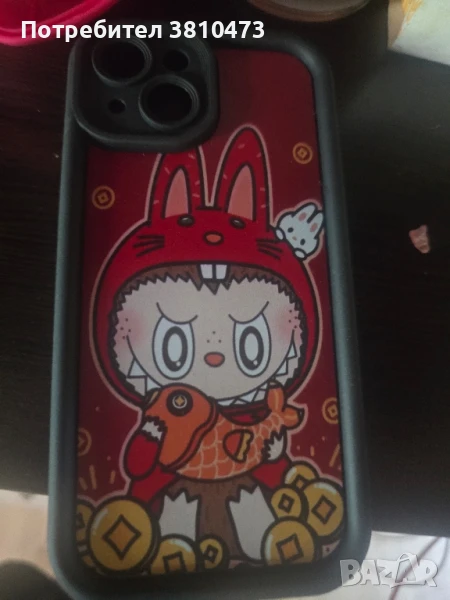 продавам нов кейс лабубу за iPhone 15, снимка 1