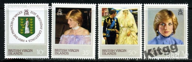 Чисти марки Лейди (принцеса) Даяна 1982 от Британски Верджински острови , снимка 1