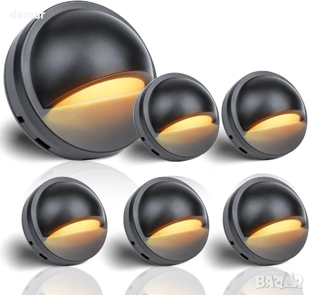 HIBOITEC LED палубни светлини за ниско напрежение с трансформатор,димируеми,2,5W 6 бр. 18 LED, IP67, снимка 1