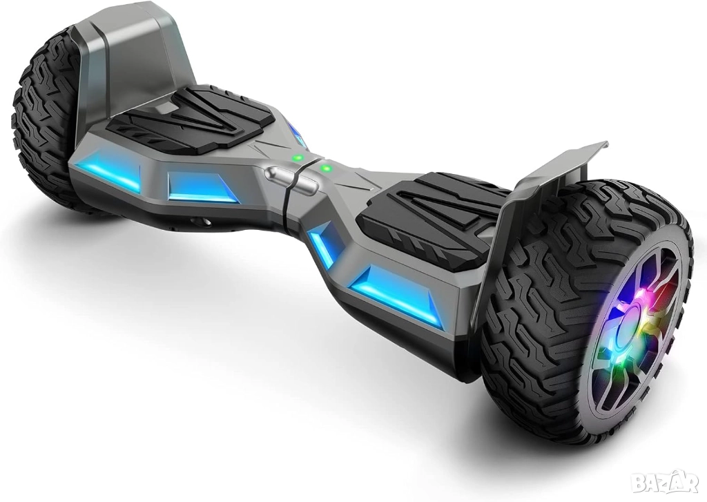 Ховърборд SISIGAD 8.5" Off Road Hoverboard Bluetooth, LED, All Terrain гуми, Самобалансиращ Скутер! , снимка 1