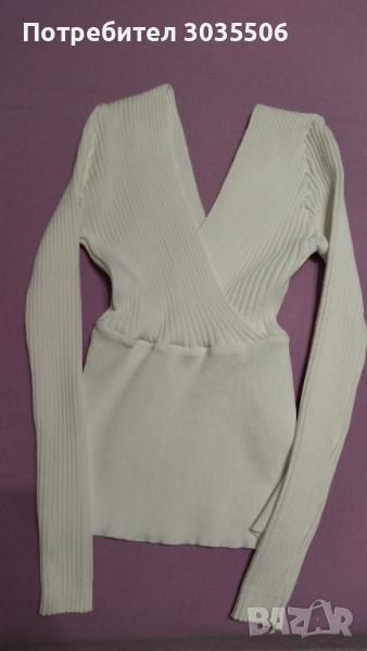 Нова бяла блузка без размер , снимка 1