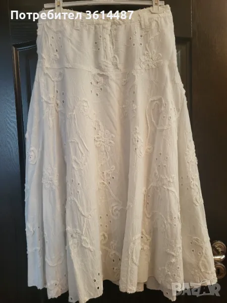 Бяла памучна пола, снимка 1