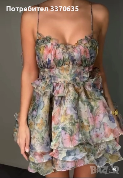 Дамска тренди рокля, универсален размер, снимка 1