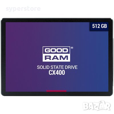 SSD хард диск GOODRAM CX400 512GB SSD, 2.5” 7mm, SATA 6 SS30780, снимка 1