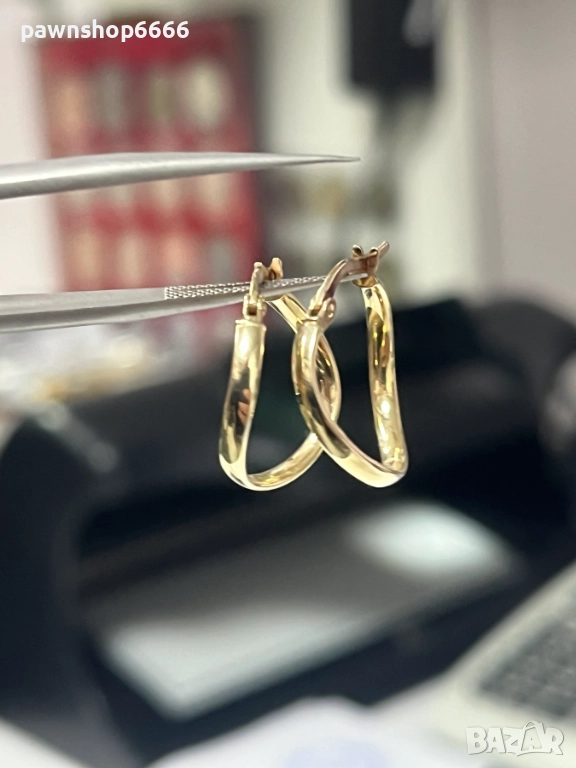 Златни обеци 14К , снимка 1