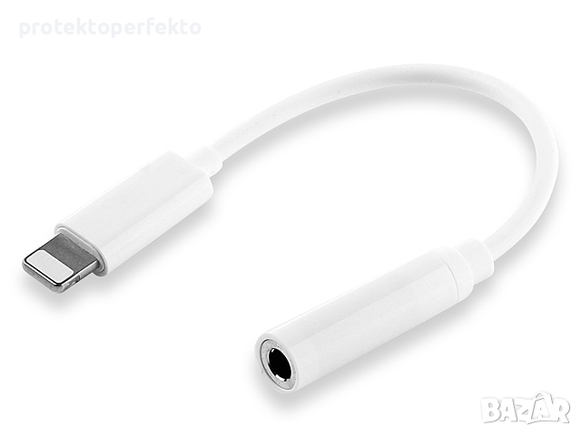 AUX кабел адаптер преходник слушалки iPhone – 3.5мм, снимка 1