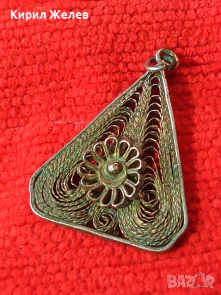 19век ФИЛИГРАНЕН СРЕБЪРЕН НАКИТ МЕДАЛЬОН ВИСОКА ПРОБА СРЕБРО ИЗЦЯЛО РЪЧНА МАЙСТОРСКА ИЗРАБОТКА 18042, снимка 1