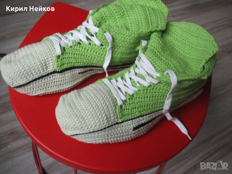 Оригинални терлици "маратонки" от памучна прежда, снимка 1