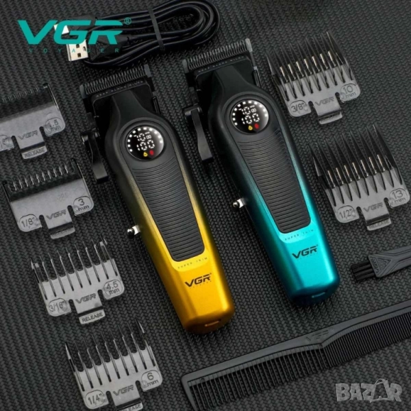 Професионална машинка за подстригване VGR V-196 – Прецизност, удобство и стил в едно устройство, снимка 1