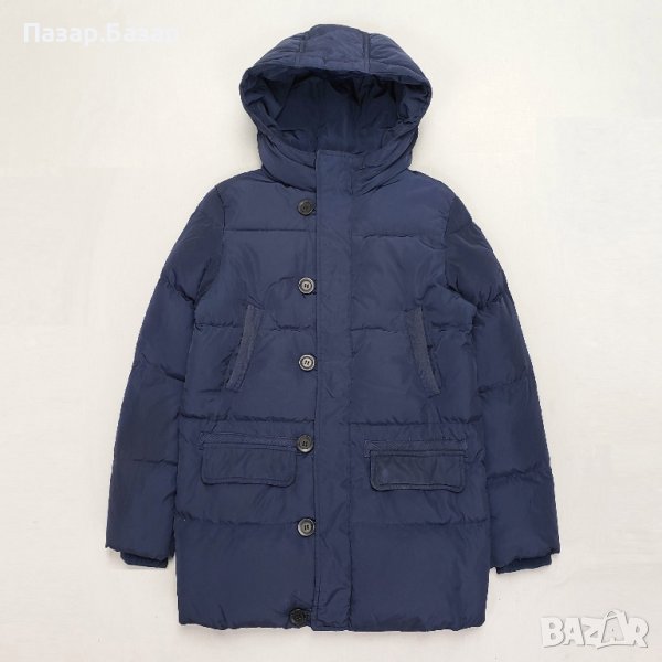 United Colors of Benetton Down Parka Мъжко XS Юношеска Парка Яке Грейка с Качулка Гъши Пух 13-14г, снимка 1