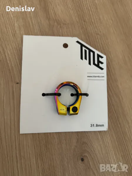 Скоба за седалка Title | 31.8 mm | Oil Slick, снимка 1