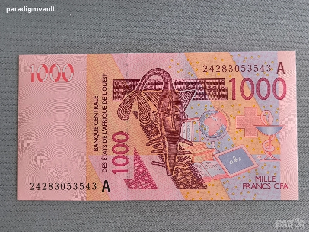 Банкнота - Кот д'Ивоар - 1000 франка UNC | 2003г., снимка 1