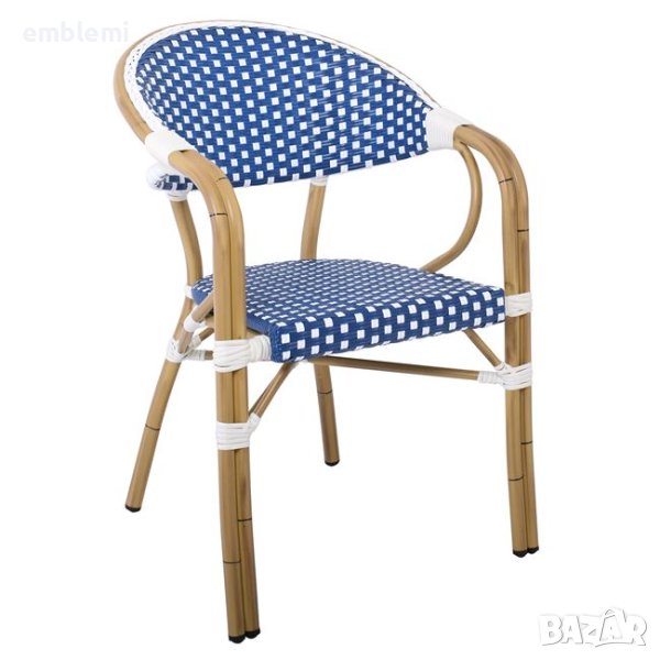 Стол трапезен Paris ARM Син, снимка 1