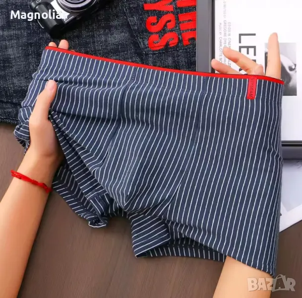 мъжки боксерки на райета , снимка 1