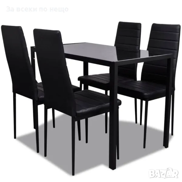 Трапезен комплект, 5 части, черен Код P136, снимка 1