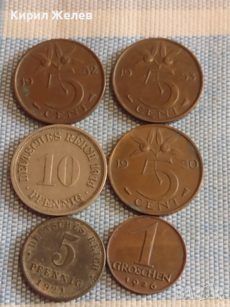 Лот монети 6 броя стари редки Австрия, Германия, Недерландия за КОЛЕКЦИОНЕРИ 31552, снимка 1