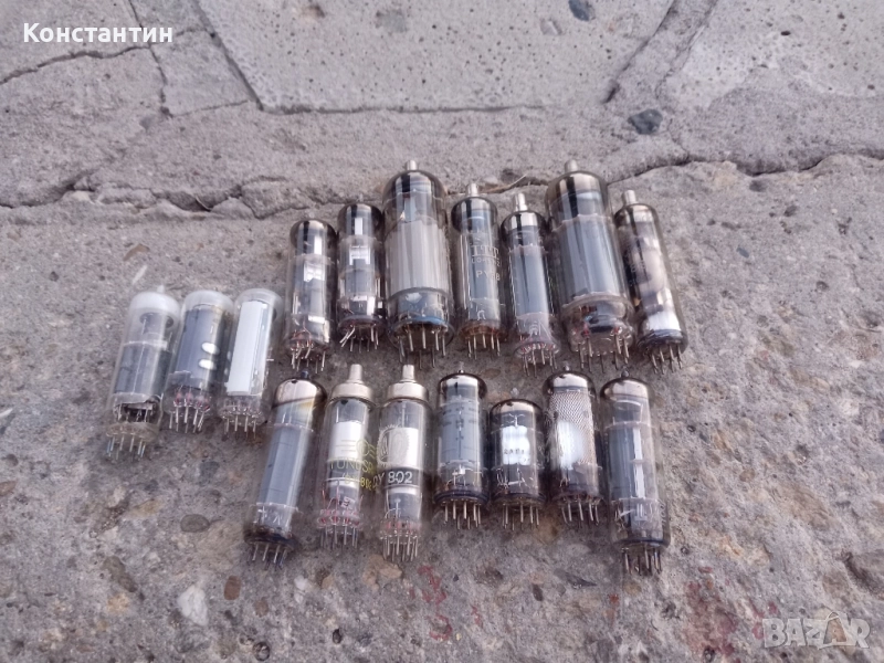 стари радио телевизионни лампи , снимка 1