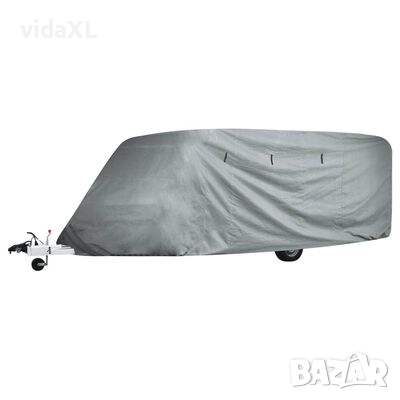 vidaXL Покривало за каравана, сиво, размер M(SKU:210094, снимка 1