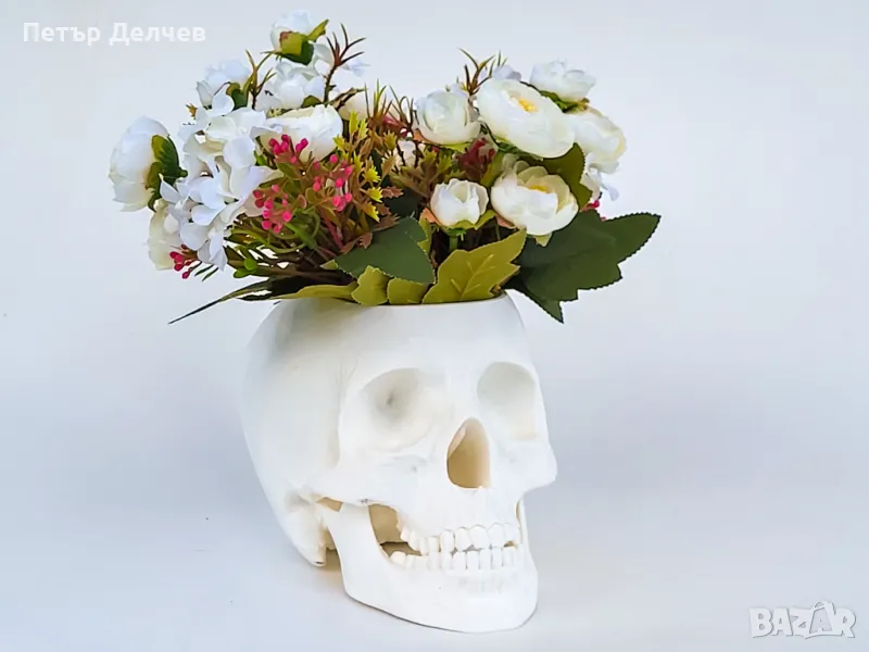 Кашпа за Саксия Череп , снимка 1