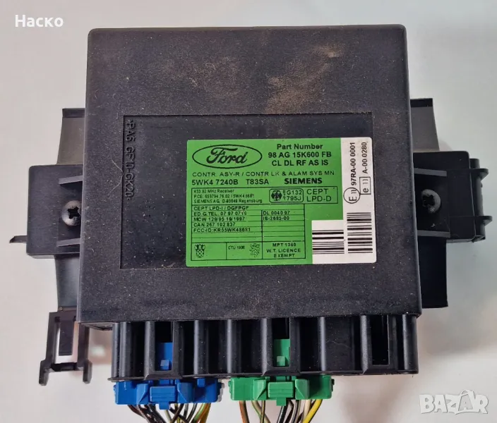 Модул Централно Заключване Отключване Аларма Форд Фокус Ford Focus 98 AG 15600 FB 1998-2007г, снимка 1