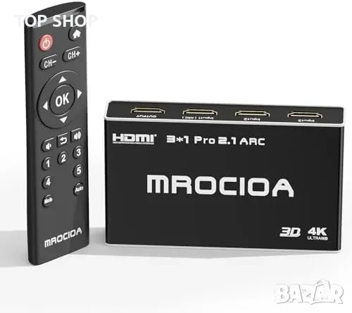 Нов HDMI Сплитер 3 в 1 за 8K, 4K PS5, Xbox, Apple TV с iOS управление, снимка 1