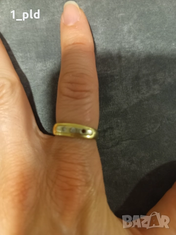 Златен пръстен и обица, снимка 4 - Пръстени - 51940308