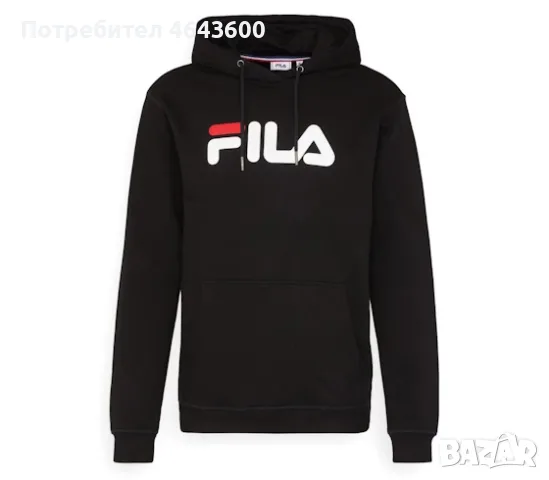Суитшърт FILA Barumini Черен, унисекс