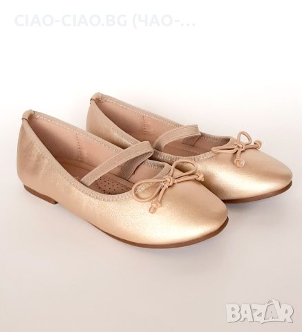 №24-37, Балеринки, Официални пантофки за момиче с малка панделка, снимка 2 - Детски обувки - 42080205