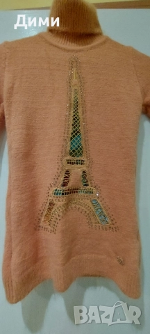 Жълто поло от кашмир, снимка 2 - Блузи с дълъг ръкав и пуловери - 51780852