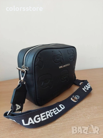 Черна чанта Karl Lagerfeld- SG85, снимка 3 - Чанти - 42520258