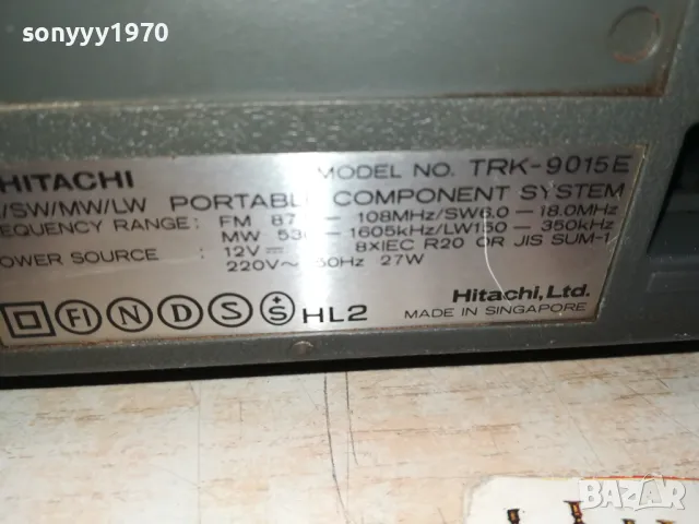 HITACHI-КАСЕТОФОН 1301251641, снимка 10 - Радиокасетофони, транзистори - 48666170