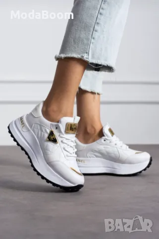 Ch🅰️nel дамски маратонки Два цвята , снимка 2 - Маратонки - 48474464