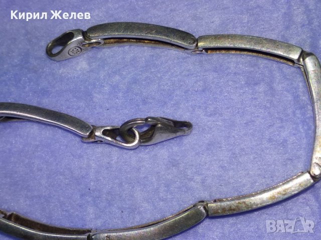 КРАСИВА СРЕБЪРНА ГРИВНА СРЕБРО 925 АЖУРНА ВЕРСАЧЕ ОРНАМЕНТИКА НУЖДА от ХАЛКИЧКАна ЗАКОПЧАЛКАТА 39997, снимка 9 - Гривни - 42655802