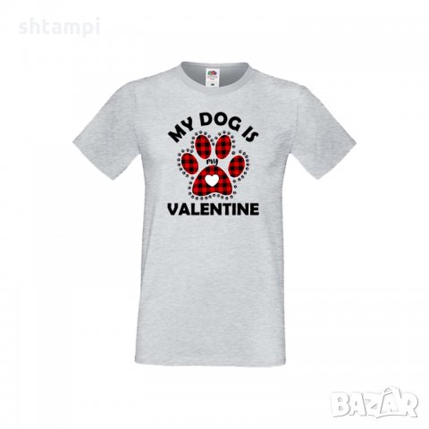 Мъжка тениска Свети Валентин My Dog Is My Valentine 1, снимка 3 - Тениски - 35715864