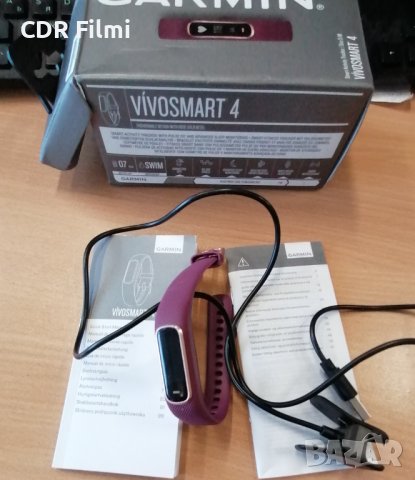 Garmin Vivosmart 4 + зарядно + кутия, документи, снимка 9 - Смарт гривни - 44415218