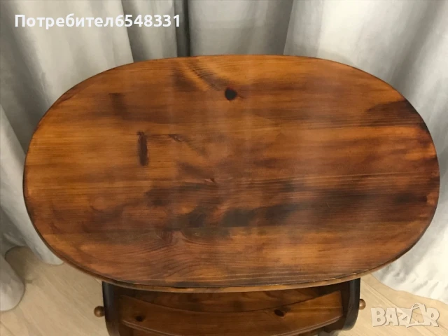 Маса от масивно дърво - махагон , снимка 7 - Антикварни и старинни предмети - 51291448