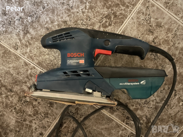 Вибрационна шлайфмашина Bosch Professional GSS 23 A, 190W, 92x182, снимка 2 - Шлайфмашини - 53485379