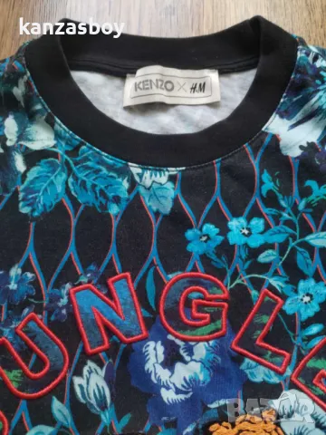  KENZO Paris H&M Jungle Floral Tiger Logo Tee - страхотна мъжка тениска С, снимка 2 - Тениски - 49815916
