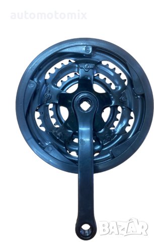 КУРБЕЛ ЗА ВЕЛОСИПЕД 48T-38T-28T - ЧЕРЕН, снимка 3 - Части за велосипеди - 42191834