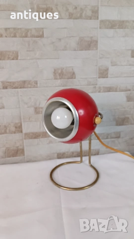 Стара настолна лампа - ELEKTROFEM ISZ - HE- 4173 - Hungary - Космическа ера, снимка 3 - Антикварни и старинни предмети - 53347513