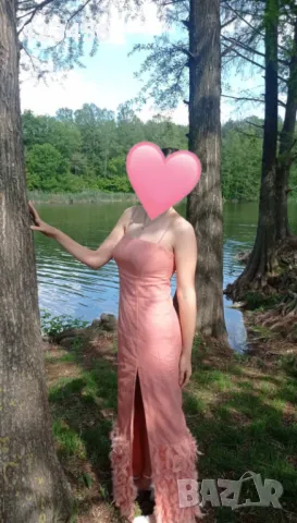 Официална дълга рокля, цвят корал, снимка 11 - Рокли - 49135119