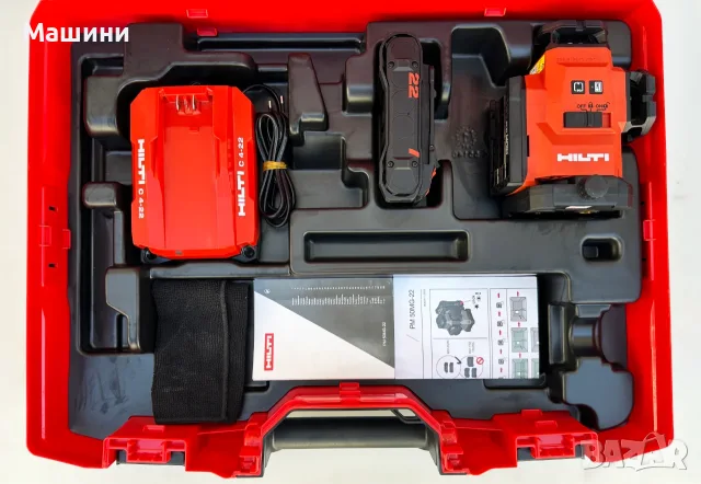 Hilti PM 50-22 Nuron - Нов мултилинеен лазерен нивелир със зелен лъч, снимка 2 - Измервателни инструменти - 55882093