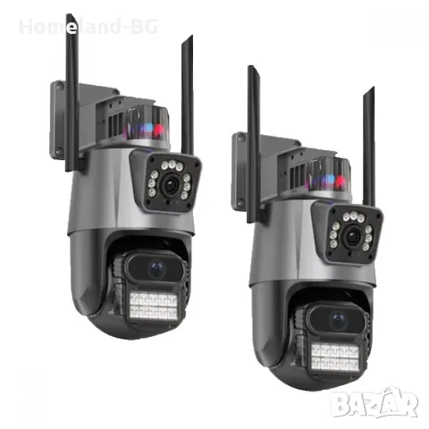 Двойна WIFI камера за наблюдение P11 Pro + Карта, 8MP, външна/вътрешна, Ultra HD, 5X ZOOM, Icsee, снимка 7 - IP камери - 55942886