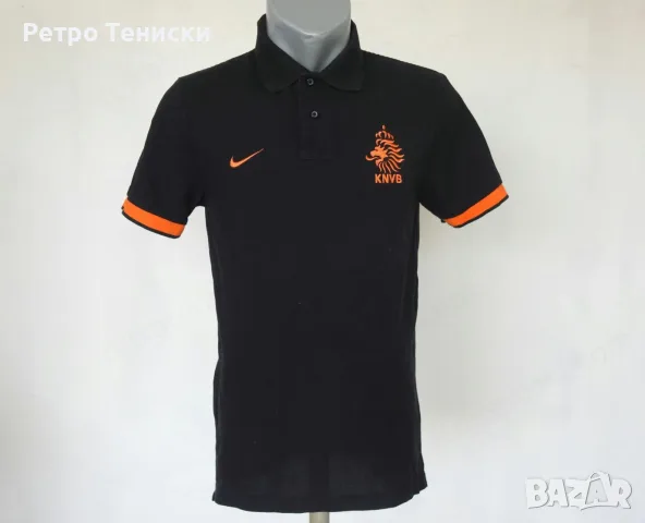 Тениска на Netherlands • тренировъчен модел • Nike • черно • размер S • Мъже