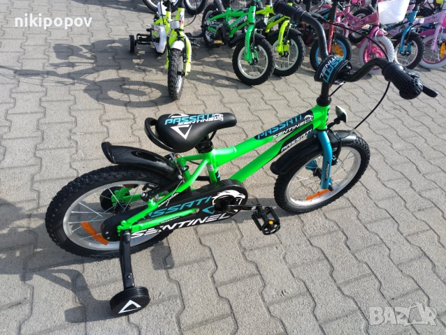 PASSATI Алуминиев велосипед 16" SENTINEL зелен, снимка 4 - Велосипеди - 53759364