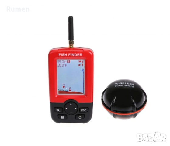 Сонар за риболов Sonar Fish Finder XJ-01, LCD екран, Безжичен сонарен сензор 100 м , снимка 3 - Стръв и захранки - 53434678