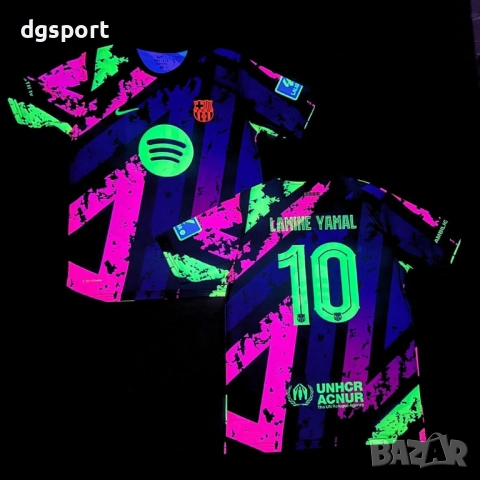 Флуоресцентна футболна тениска на Барселона # Ламин Ямал#10!, снимка 5 - Футбол - 52063579