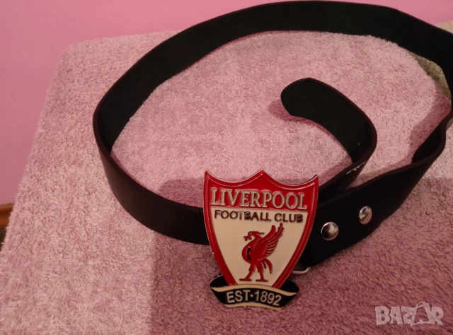 Колан Liverpool/Ливърпул - Естествена кожа и Метална катарама , снимка 2 - Фен артикули - 53076100
